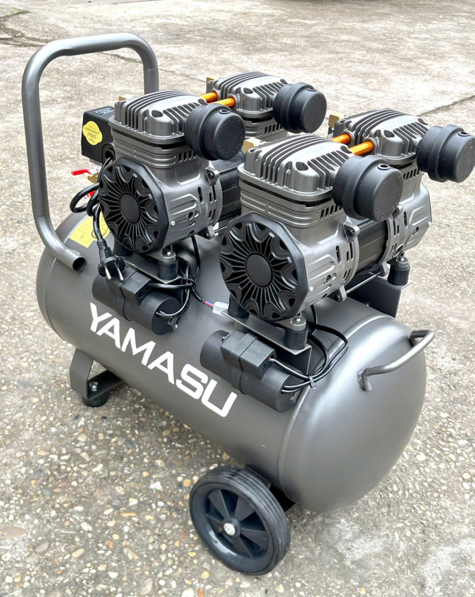 (4.0Hp 50L) Máy nén khí không dầu Yamasu NKS4.0HP-50L – BH 12T chính hãng – (47s lên áp 8Bar)